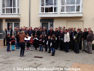 1. Mai auf dem Stephansplatz in Nebringen